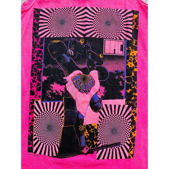 Vintage EPIC Skate Neon Tank Top, Size Small, 1989 Epic Surf & Skate, 80s Skater - Picture 8 of 8